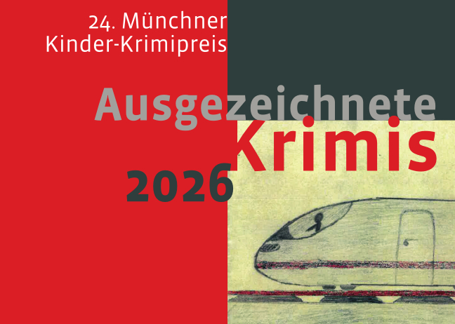 Cover des Büchleins mit den "Ausgezeichneten Krimis 2026" des 24. Münchner Krimipreises.