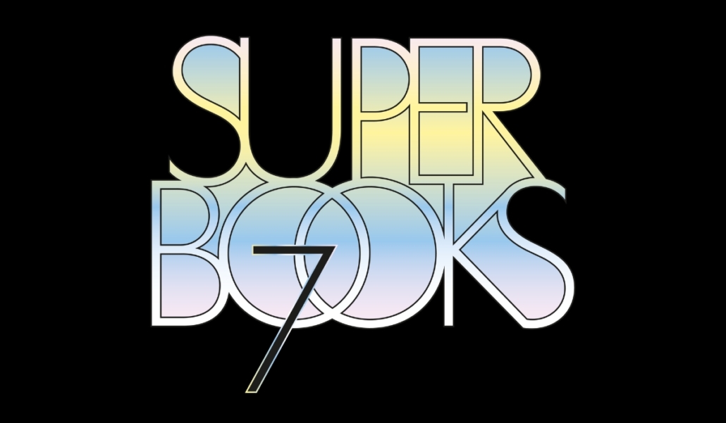 Schriftzug "SUPER BOOKS 7"
